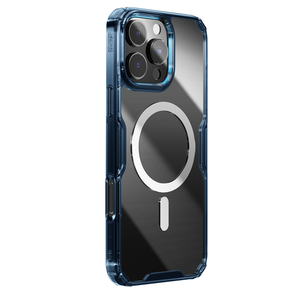 Apple iPhone 16 Pro Max Nillkin nature pro magsafe hátlap tok (Kék) 0
