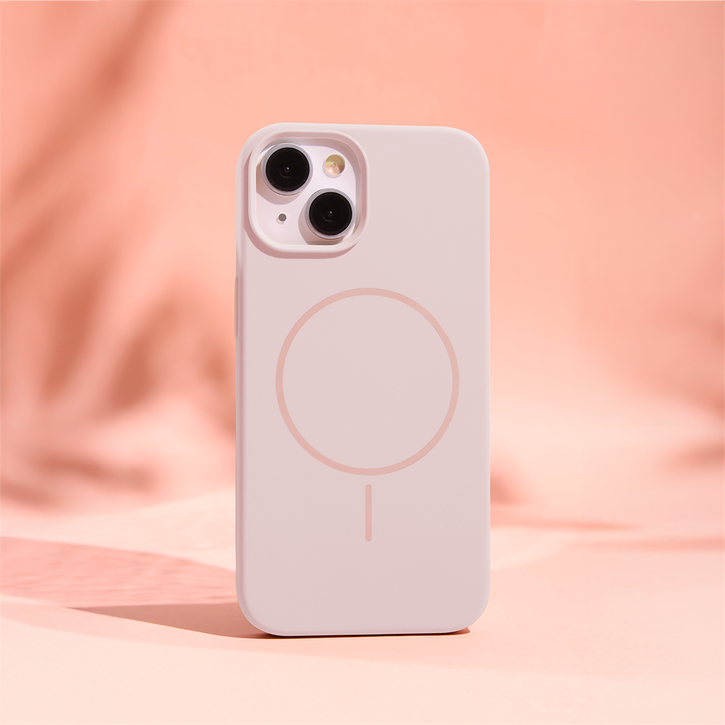 Apple iPhone 16 Pro Max Silicone Thin magsafe hátlap tok (Rózsaszín)