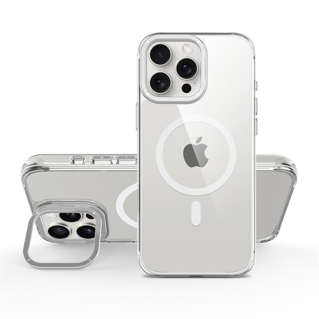 Apple iPhone 16 Pro Max TOKO Apex capsule magsafe hátlap tok (Ezüst)
