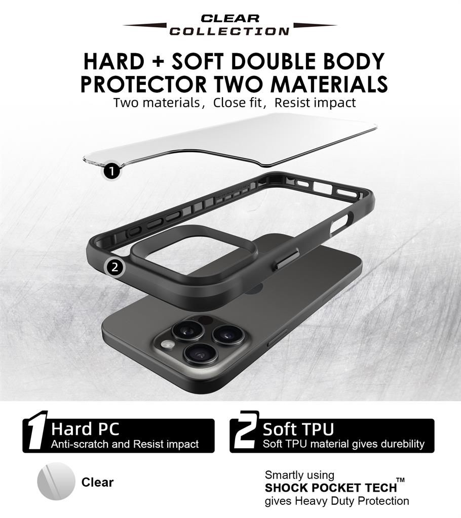Apple iPhone 16 Pro Max TOKO Combat X Mode hátlap tok (Fekete)