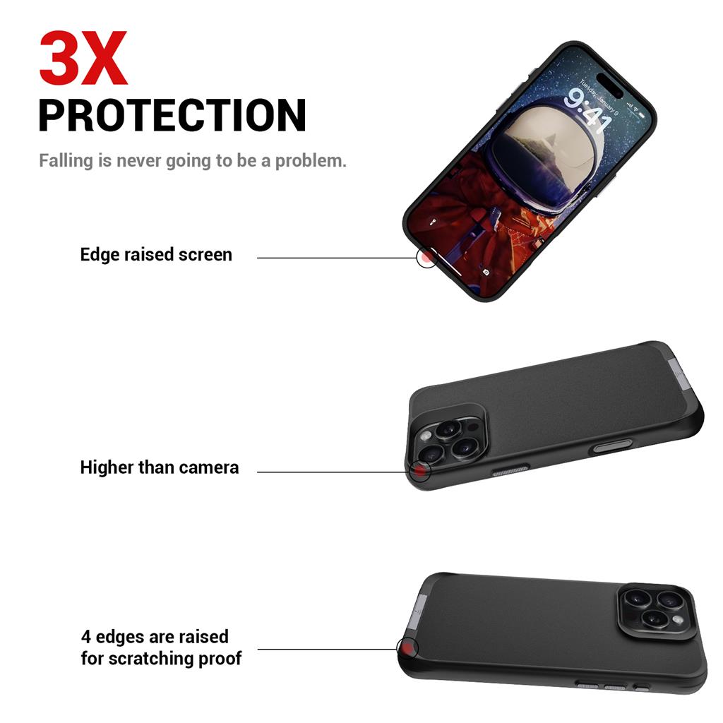 Apple iPhone 16 Pro Max TOKO Taurustar magsafe hátlap tok (Fekete)