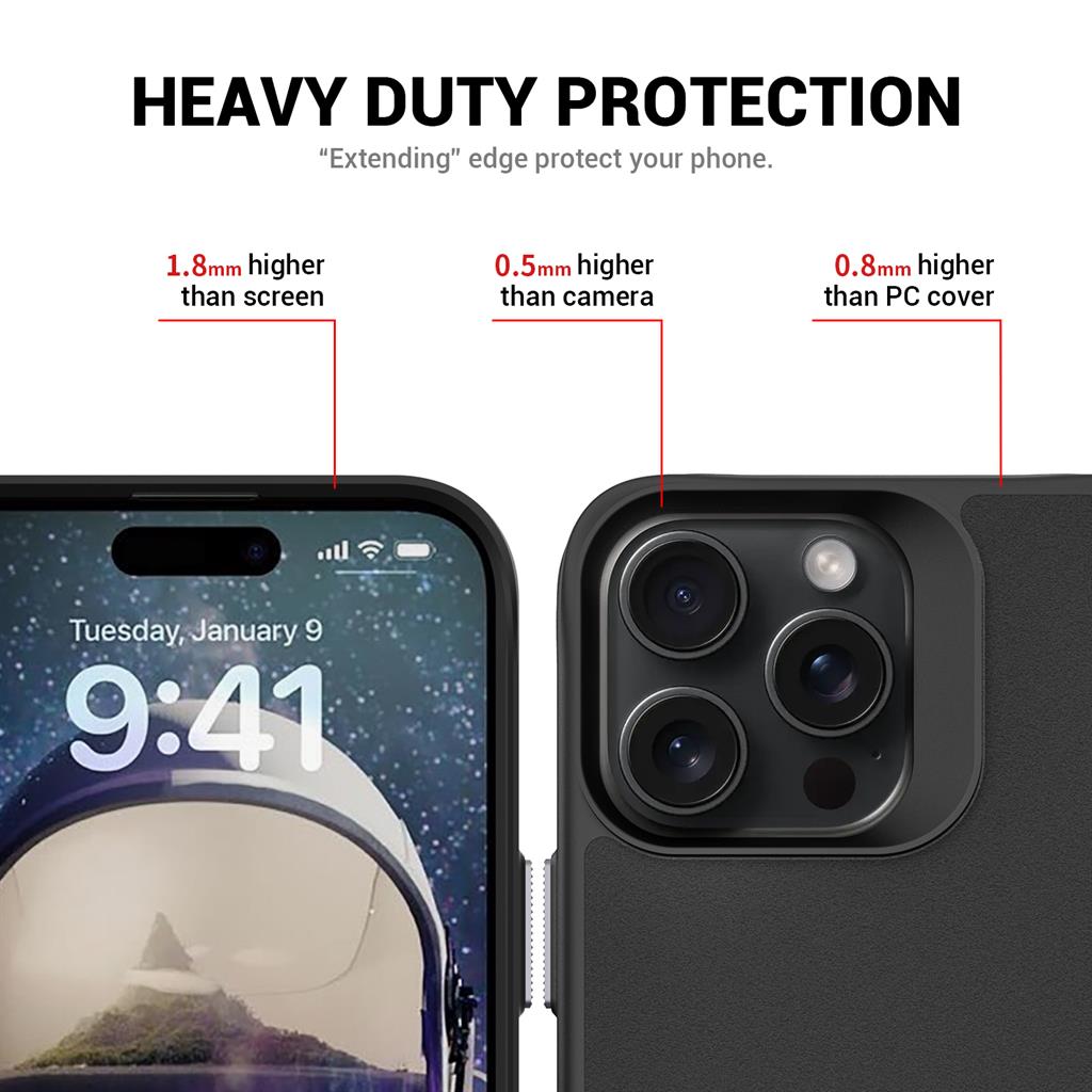 Apple iPhone 16 Pro Max TOKO Taurustar magsafe hátlap tok (Fekete)