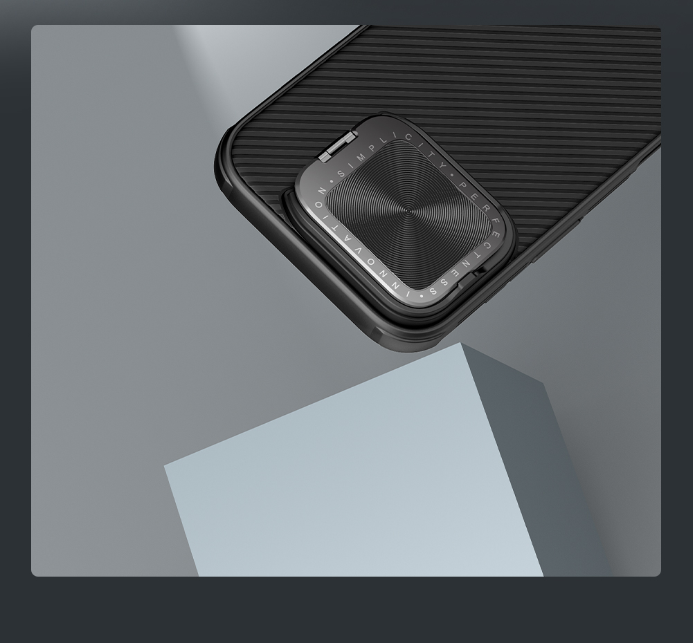 Apple iPhone 16 Pro Nillkin Camshield Prop hátlap tok (Fekete)