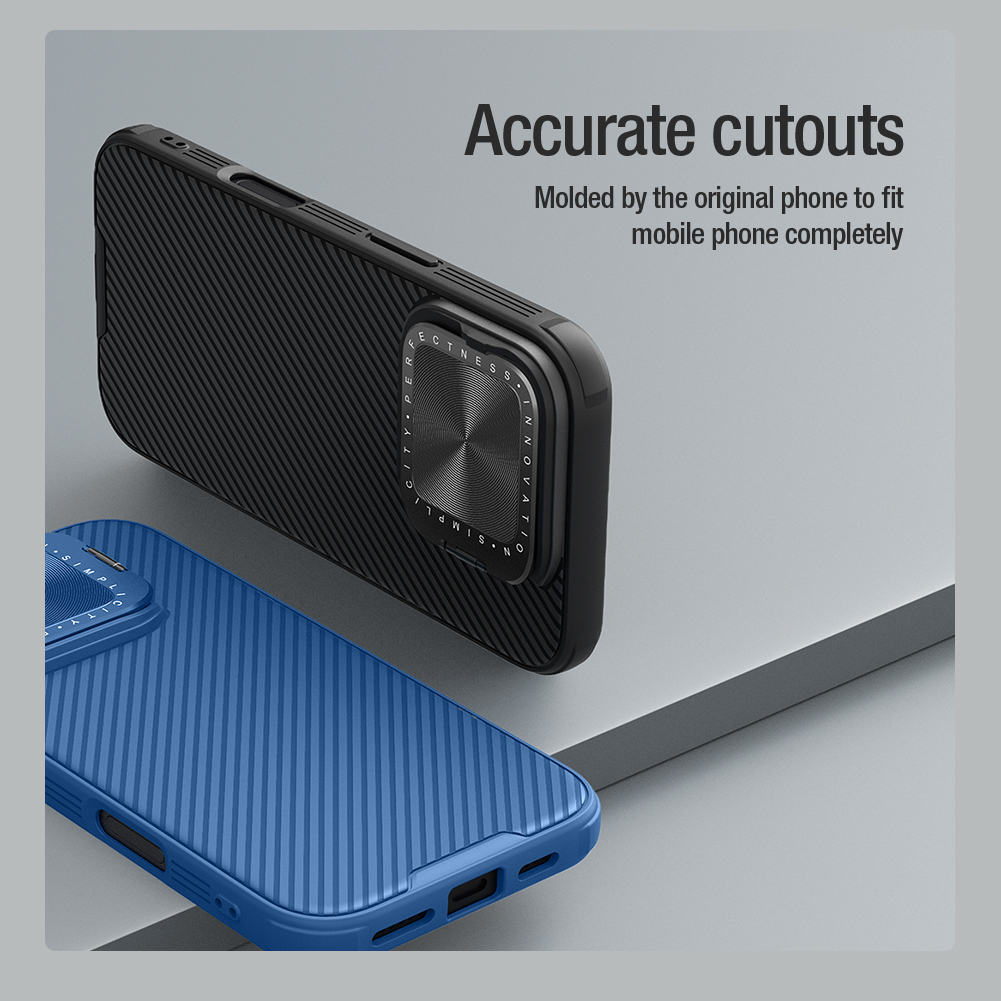 Apple iPhone 16 Pro Nillkin Camshield Prop hátlap tok (Fekete)