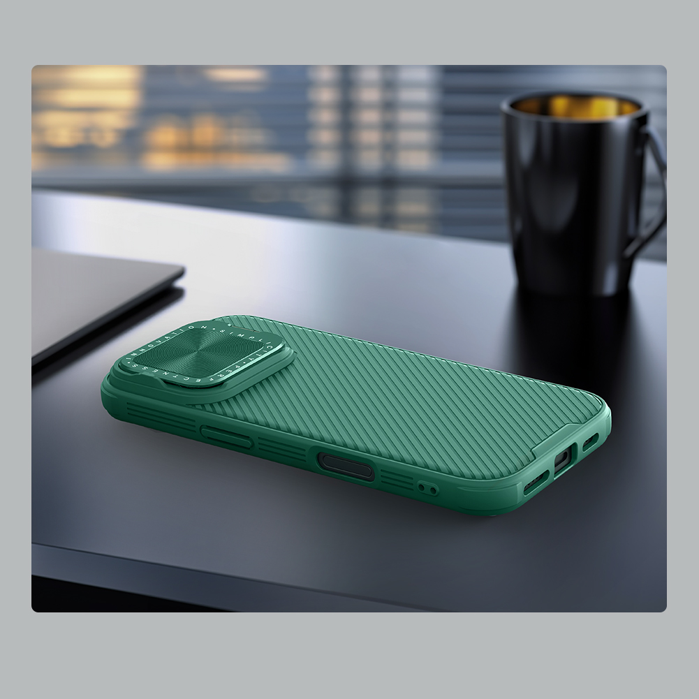 Apple iPhone 16 Pro Nillkin Camshield Prop hátlap tok (Fekete)