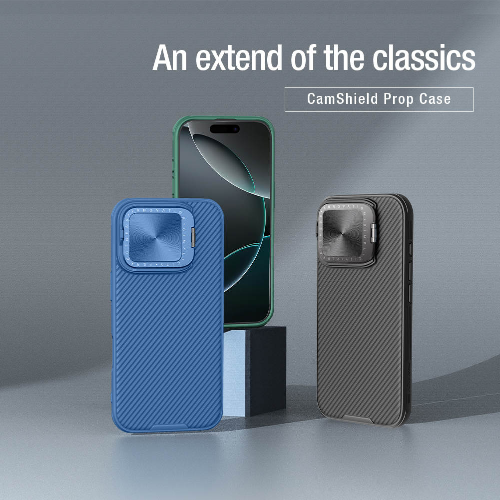 Apple iPhone 16 Pro Nillkin Camshield Prop hátlap tok (Fekete)