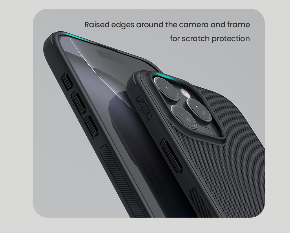 Apple iPhone 16 Pro Nillkin Super frosted shield pro magsafe strapabíró hátlap tok (Kék)