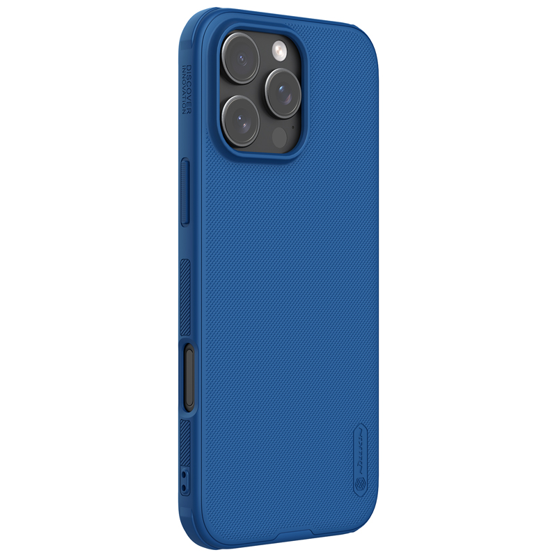 Apple iPhone 16 Pro Nillkin Super frosted shield pro magsafe strapabíró hátlap tok (Kék)