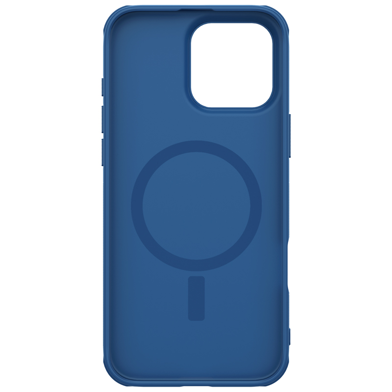 Apple iPhone 16 Pro Nillkin Super frosted shield pro magsafe strapabíró hátlap tok (Kék)