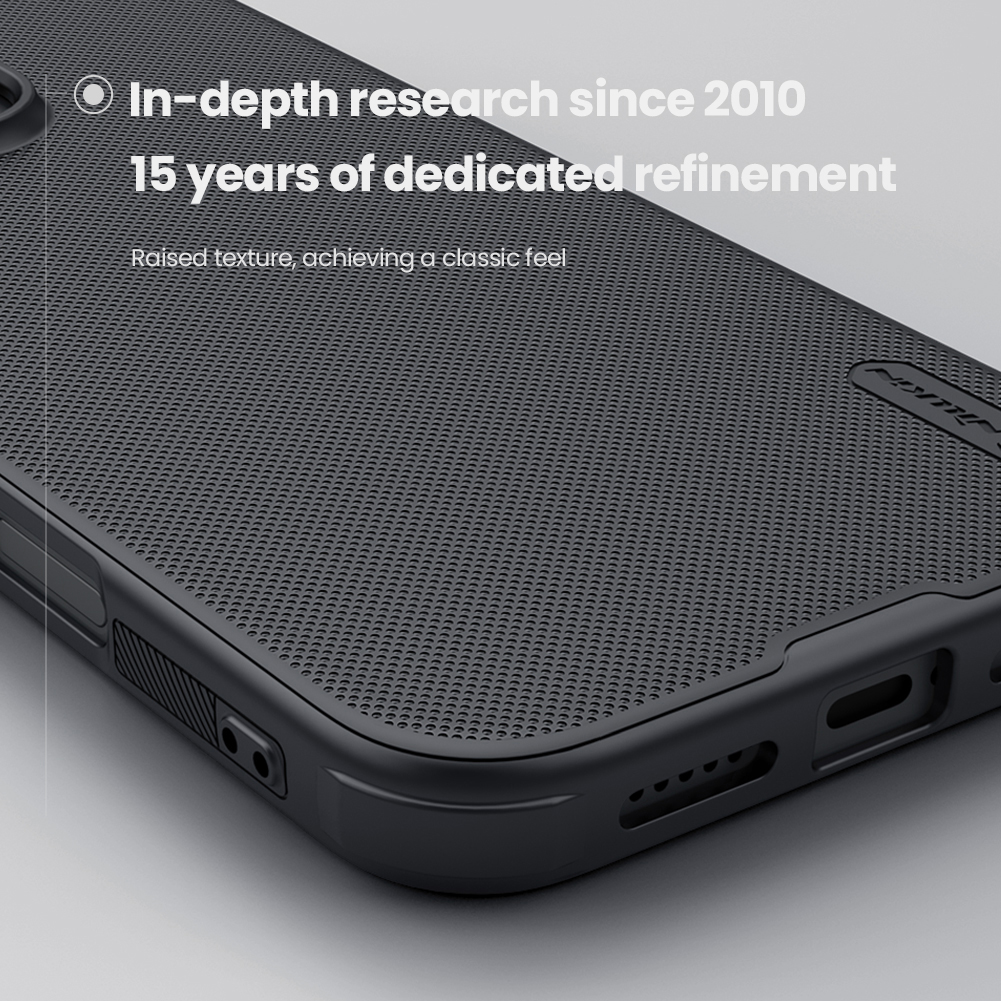 Apple iPhone 16 Pro Nillkin Super frosted shield pro magsafe strapabíró hátlap tok (Kék)