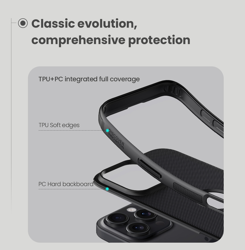 Apple iPhone 16 Pro Nillkin Super frosted shield pro strapabíró hátlap tok (Fekete)