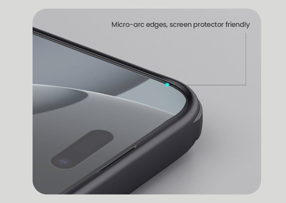 Apple iPhone 16 Pro Nillkin Super frosted shield pro strapabíró hátlap tok (Fekete)