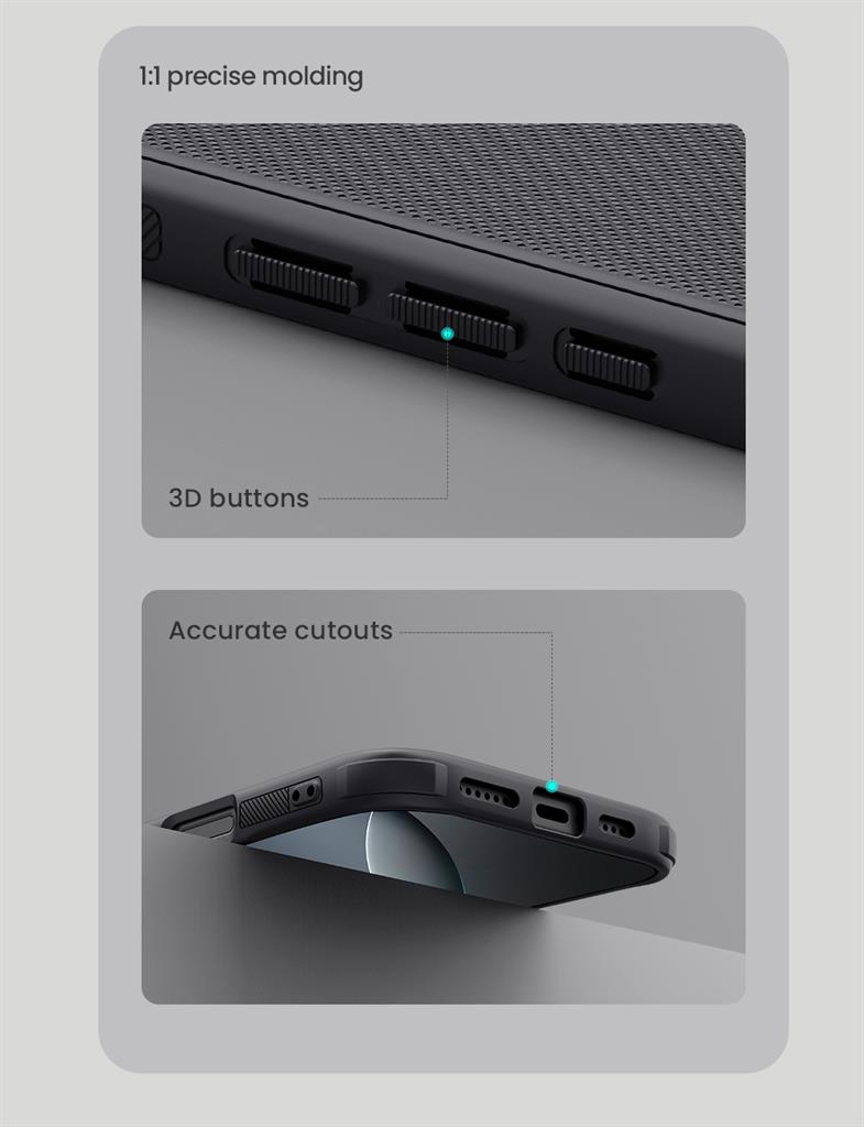 Apple iPhone 16 Pro Nillkin Super frosted shield pro strapabíró hátlap tok (Fekete)