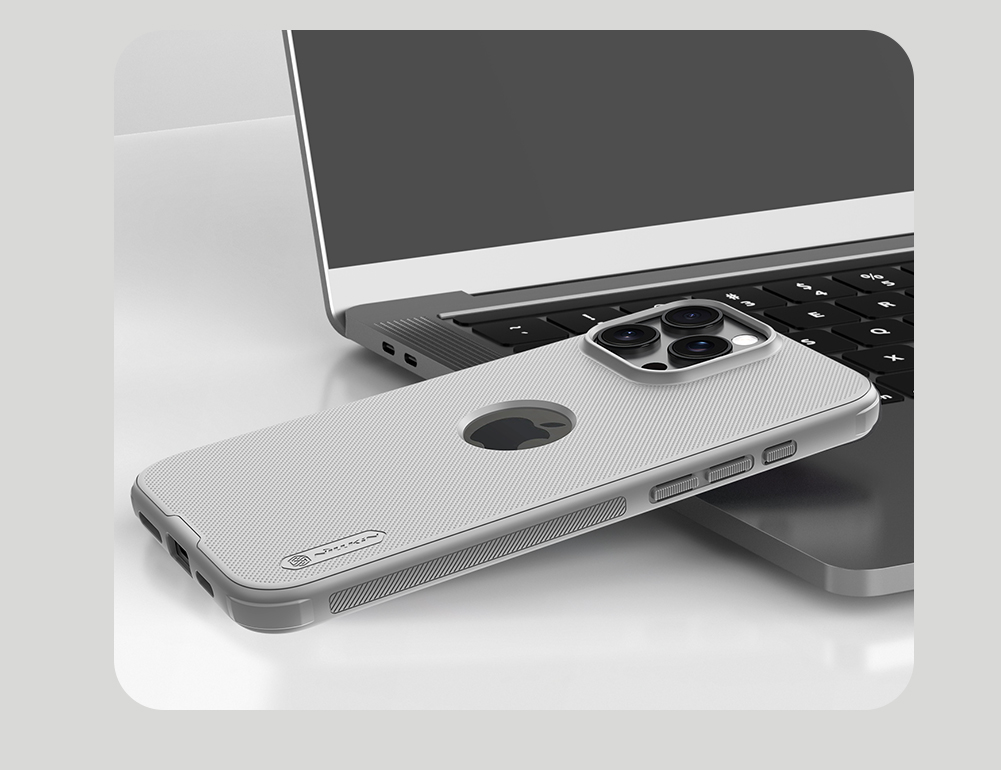 Apple iPhone 16 Pro Nillkin Super frosted shield pro strapabíró hátlap tok (Fekete)