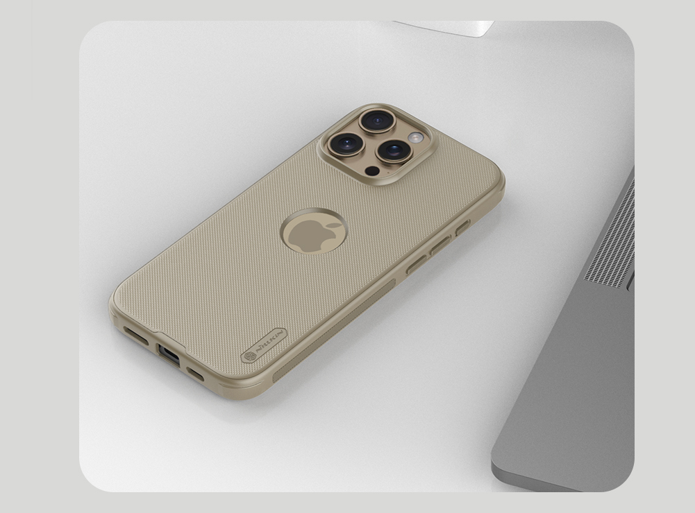 Apple iPhone 16 Pro Nillkin Super frosted shield pro strapabíró hátlap tok (Fekete)