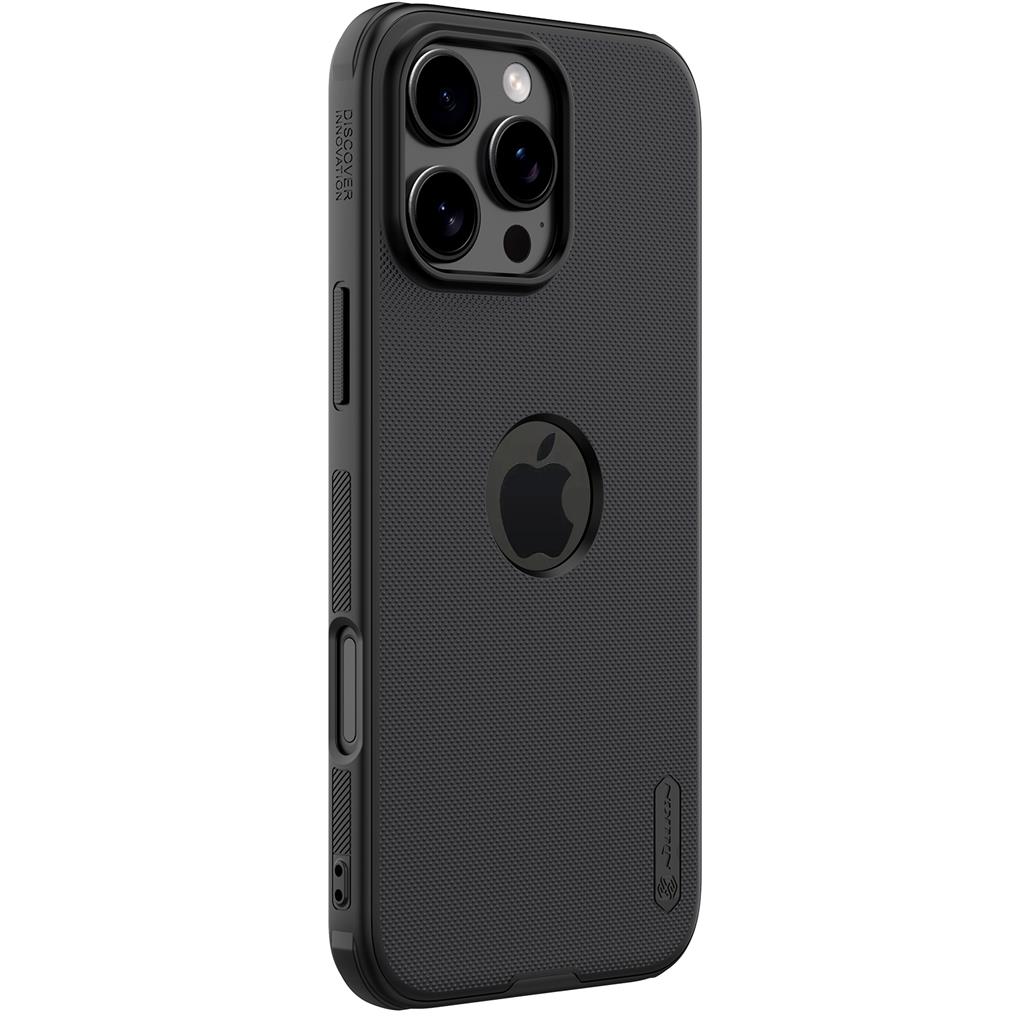 Apple iPhone 16 Pro Nillkin Super frosted shield pro strapabíró hátlap tok (Fekete)