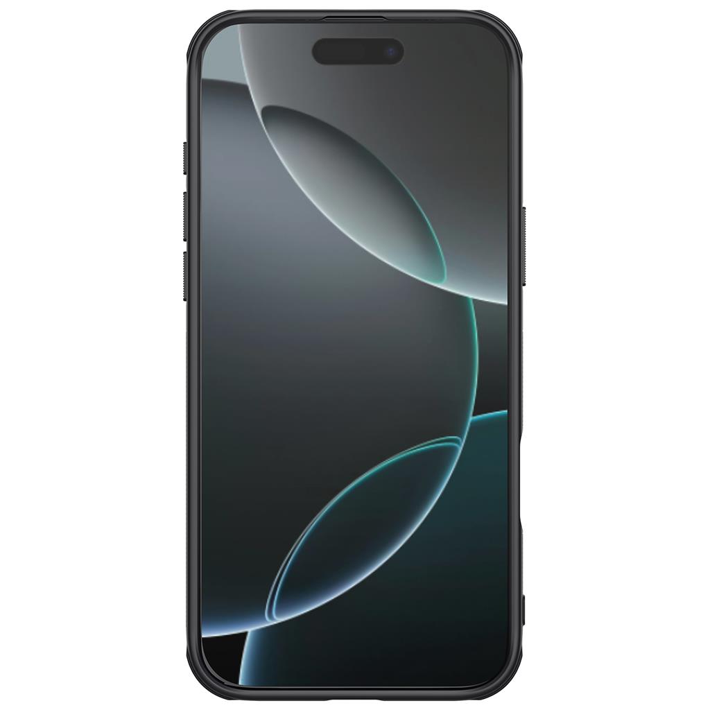 Apple iPhone 16 Pro Nillkin Super frosted shield pro strapabíró hátlap tok (Fekete)