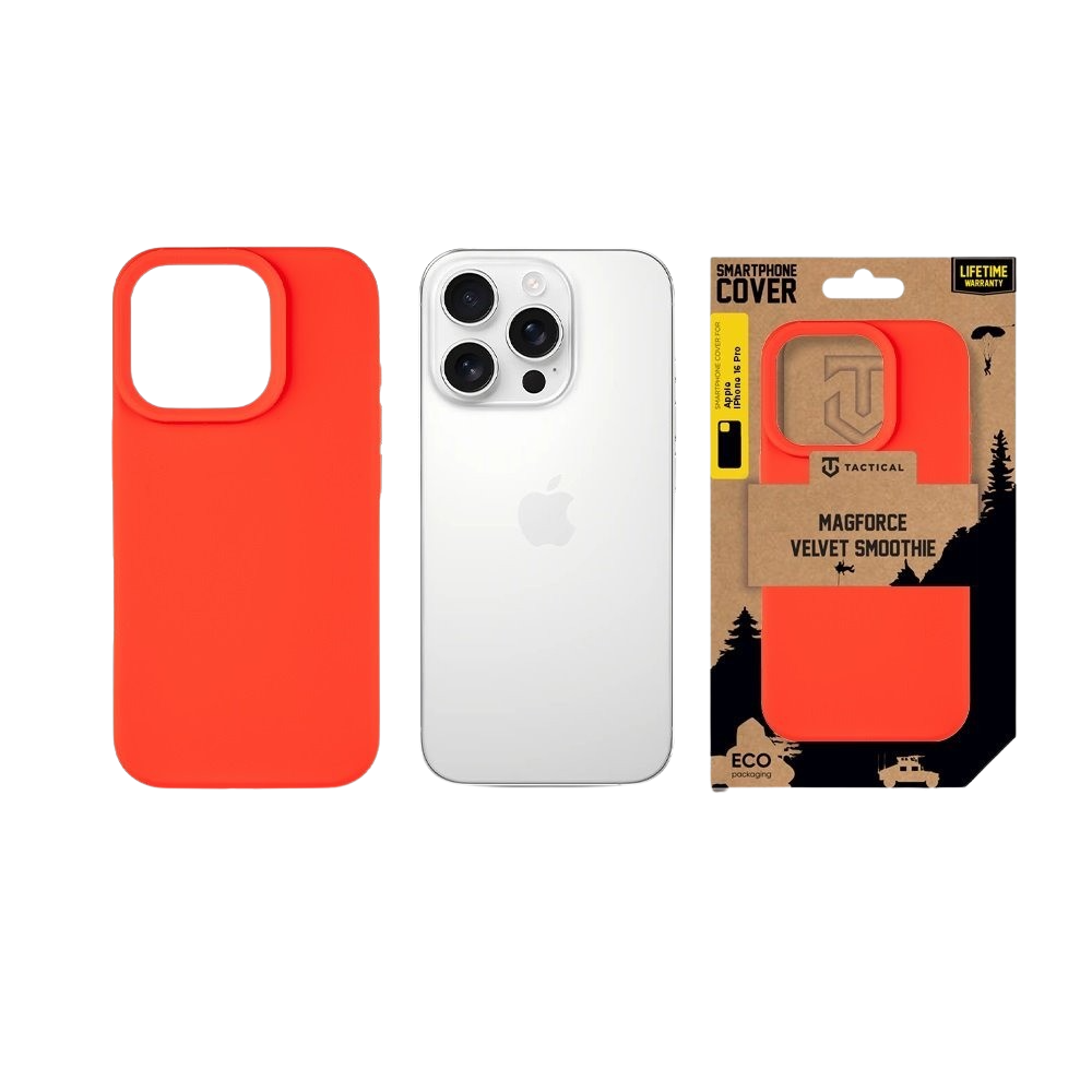 Apple iPhone 16 Pro Tactical MagForce Velvet Smoothie tok (Chilli)