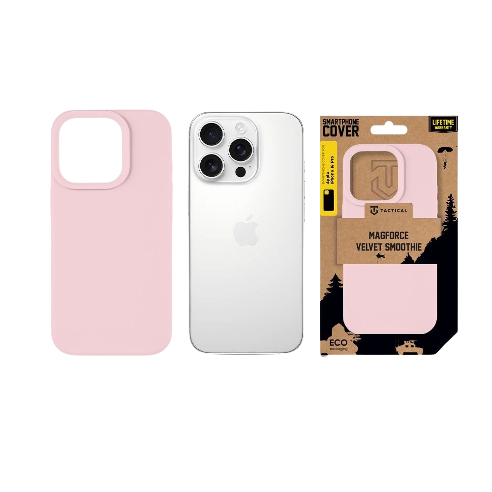 Apple iPhone 16 Pro Tactical MagForce Velvet Smoothie tok (Rózsaszín)