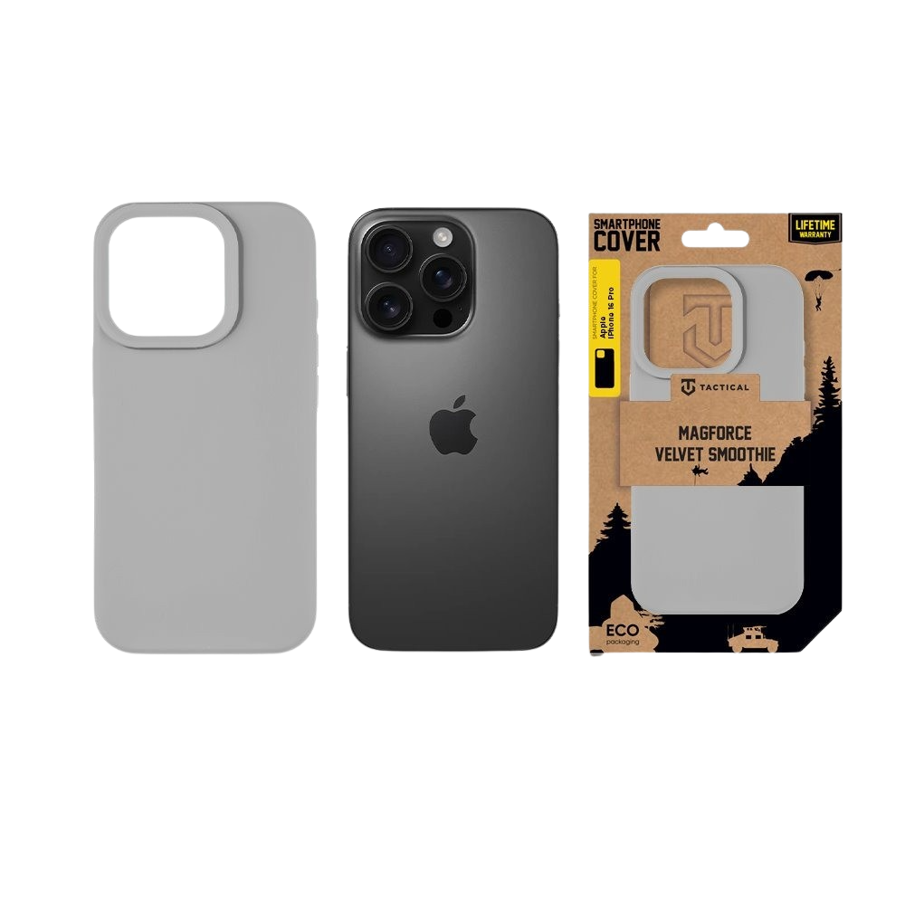 Apple iPhone 16 Pro Tactical MagForce Velvet Smoothie tok (Világos szürke)