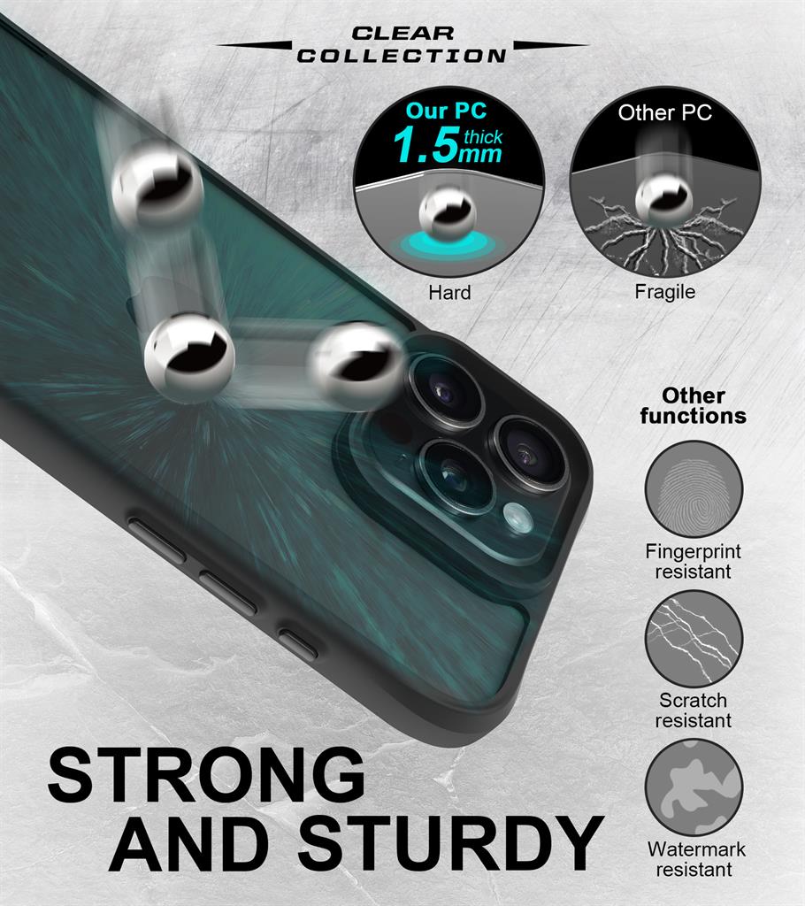 Apple iPhone 16 Pro TOKO Combat X mode Frost hátlap tok (Fekete)