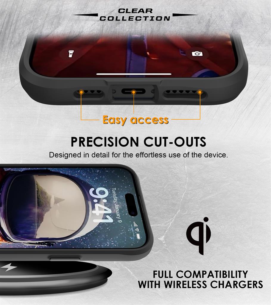 Apple iPhone 16 Pro TOKO Combat X mode Frost hátlap tok (Fekete)