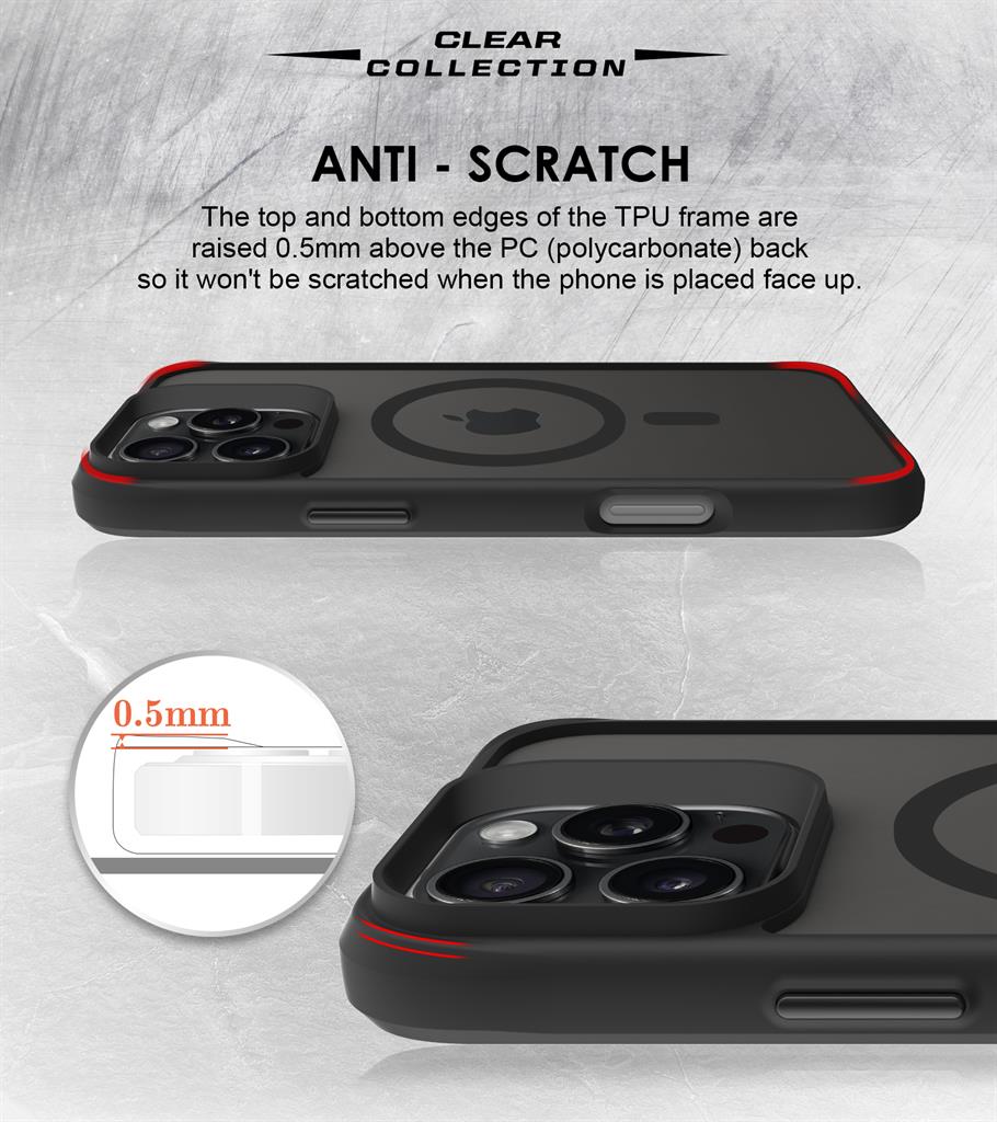 Apple iPhone 16 Pro TOKO Combat X Mode frost magsafe hátlap tok (Fekete)