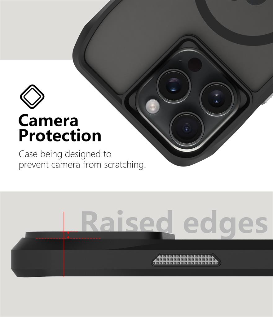 Apple iPhone 16 Pro TOKO Octagon magsafe hátlap tok (Fekete)