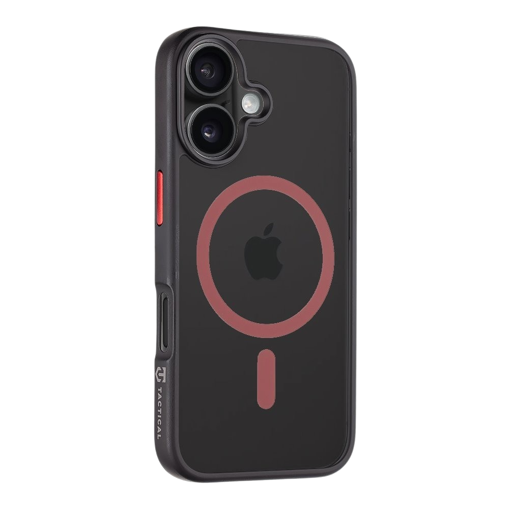 Apple iPhone 16 Tactical MagForce Hyperstealth 2.0 hátlap tok (Fekete - Piros)
