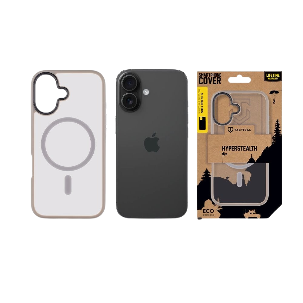 Apple iPhone 16 Tactical MagForce Hyperstealth 2.0 hátlap tok (Világosszürke)