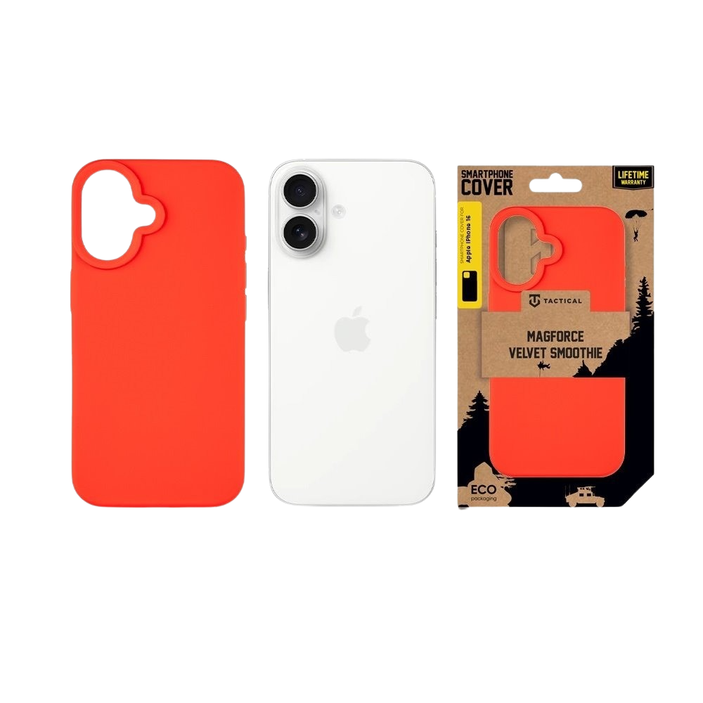 Apple iPhone 16 Tactical MagForce Velvet Smoothie tok (Chilli)
