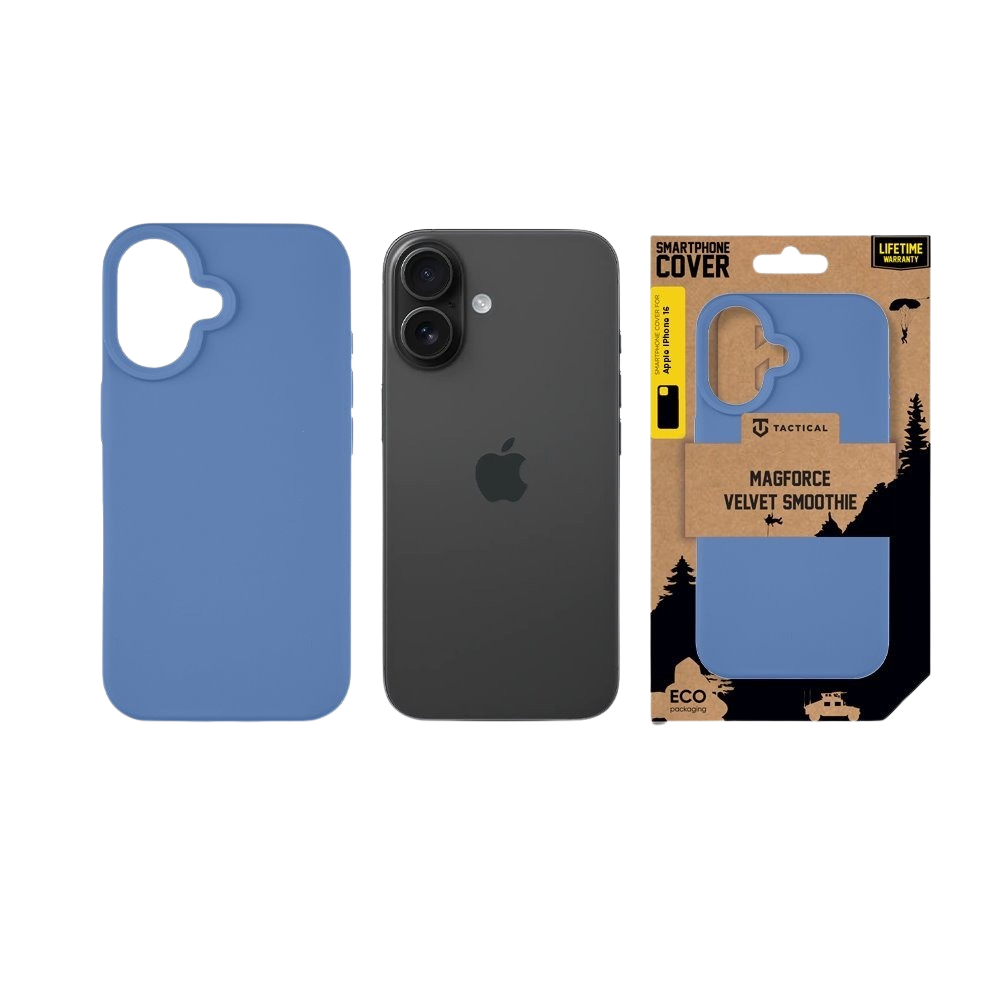 Apple iPhone 16 Tactical MagForce Velvet Smoothie tok (Kék)
