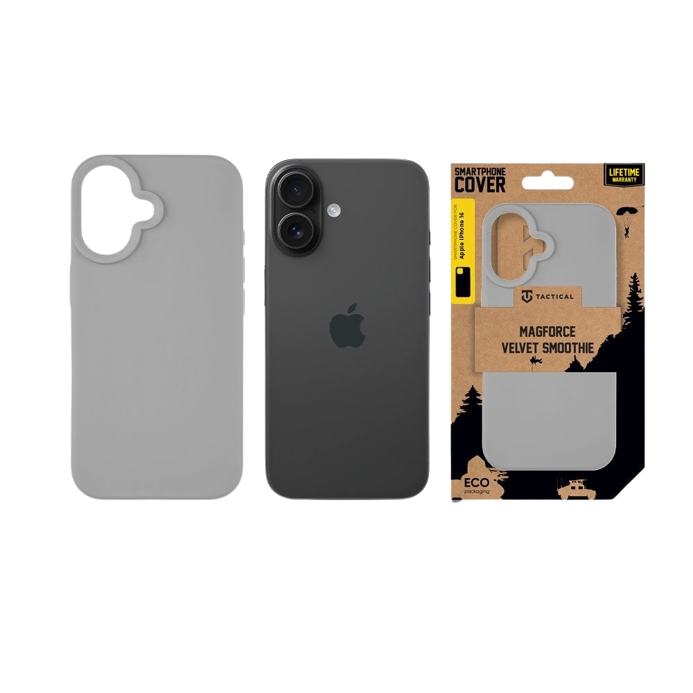 Apple iPhone 16 Tactical MagForce Velvet Smoothie tok (Világos szürke)
