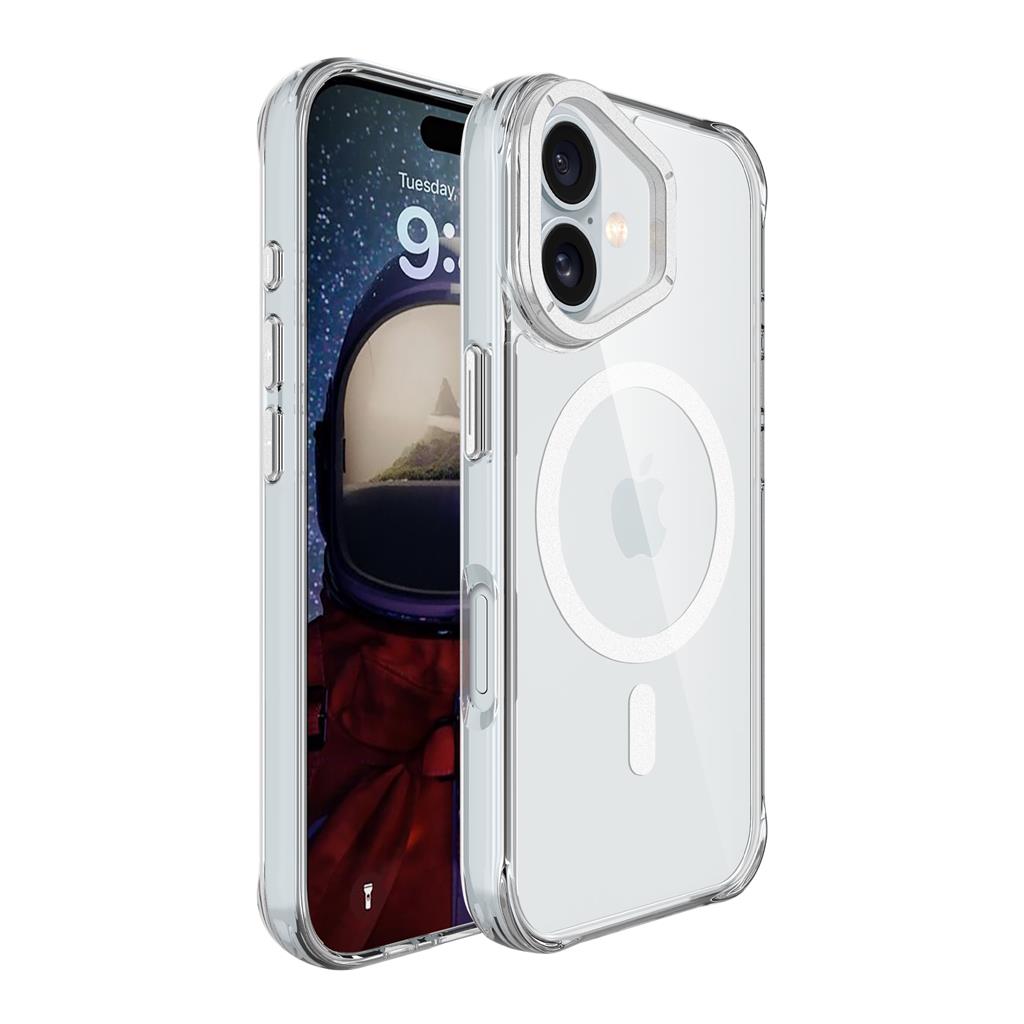 Apple iPhone 16 TOKO Apex capsule magsafe hátlap tok (Ezüst)