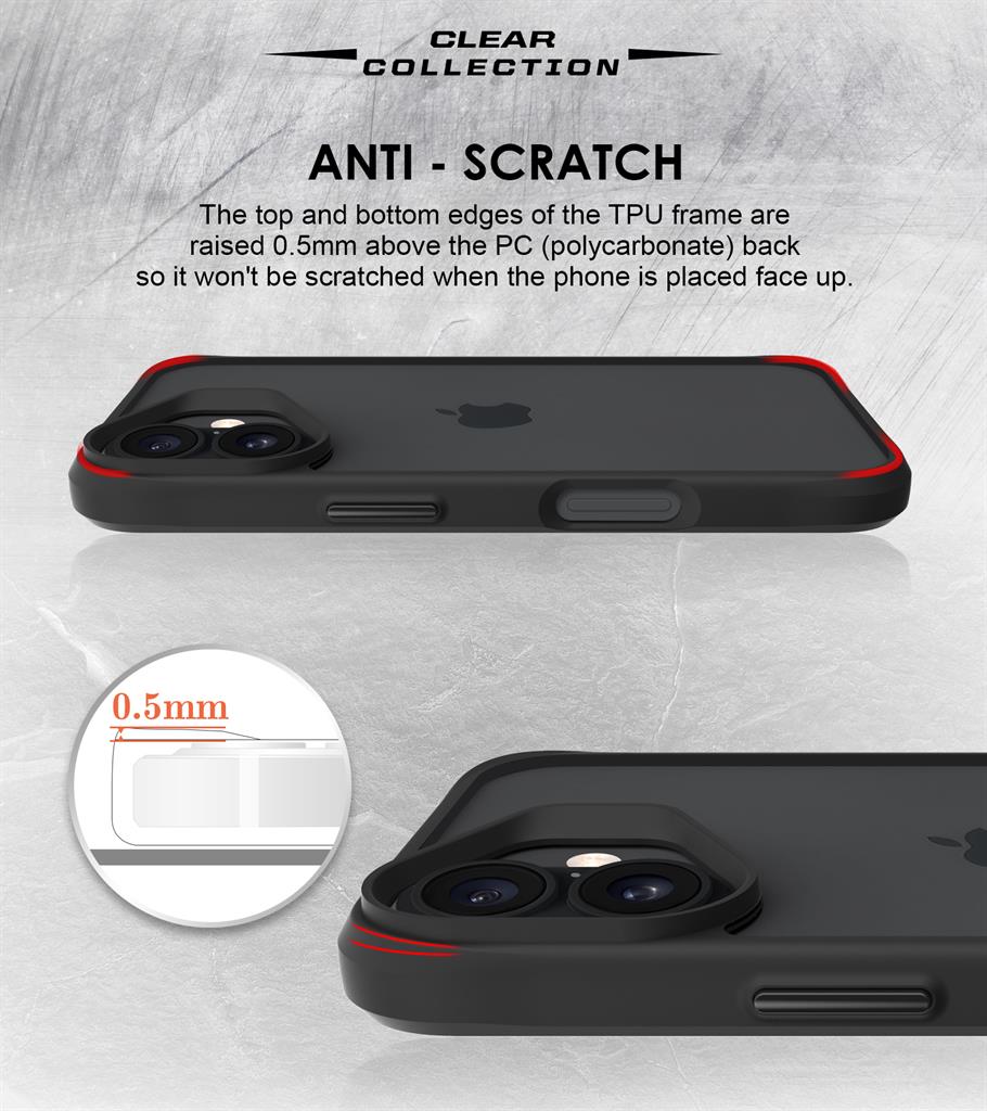 Apple iPhone 16 TOKO Combat X mode Frost hátlap tok (Fekete)