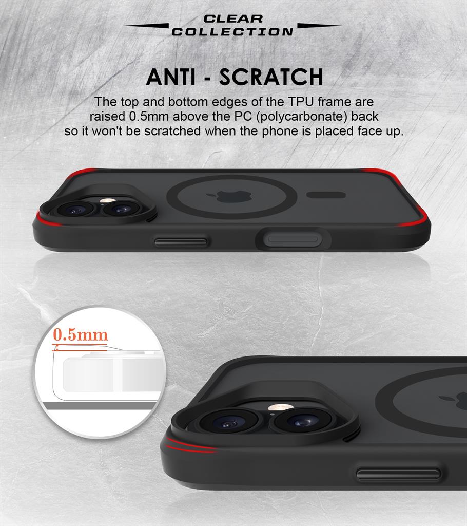 Apple iPhone 16  TOKO Combat X Mode magsafe hátlap tok (Fekete)