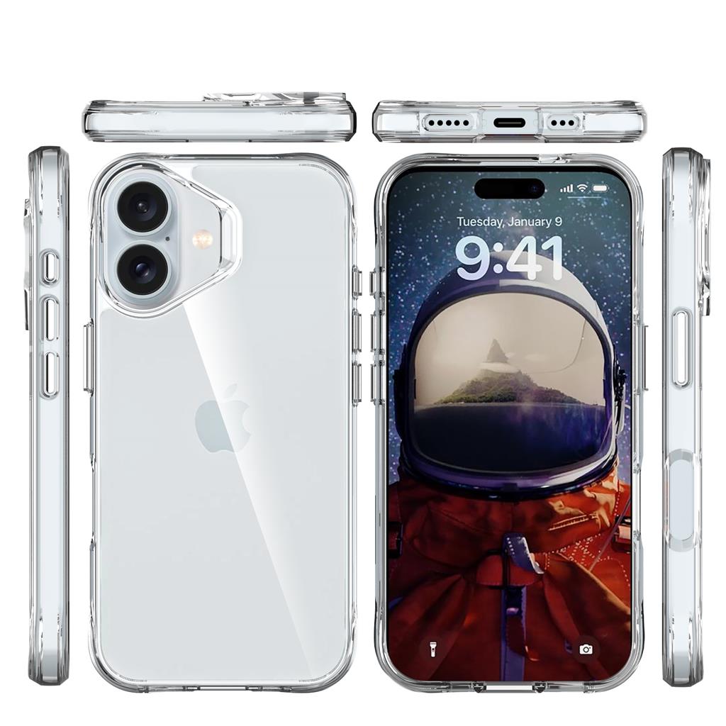 Apple iPhone 16 TOKO Pure hátlap tok (Átlátszó)