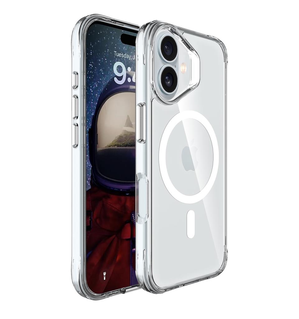 Apple iPhone 16 TOKO Pure MagSafe hátlap tok (Átlátszó)