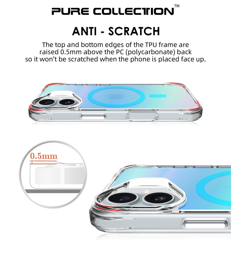 Apple iPhone 16 TOKO Triangle magsafe hátlap tok (Kék)