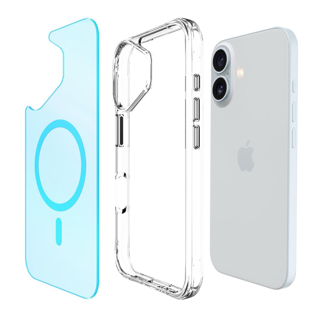 Apple iPhone 16 TOKO Triangle magsafe hátlap tok (Kék)