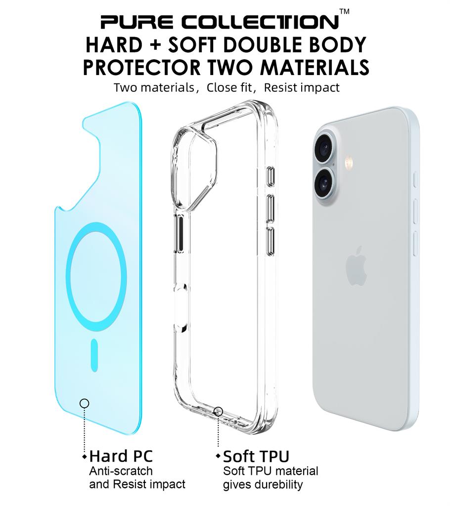 Apple iPhone 16 TOKO Triangle magsafe hátlap tok (Kék)