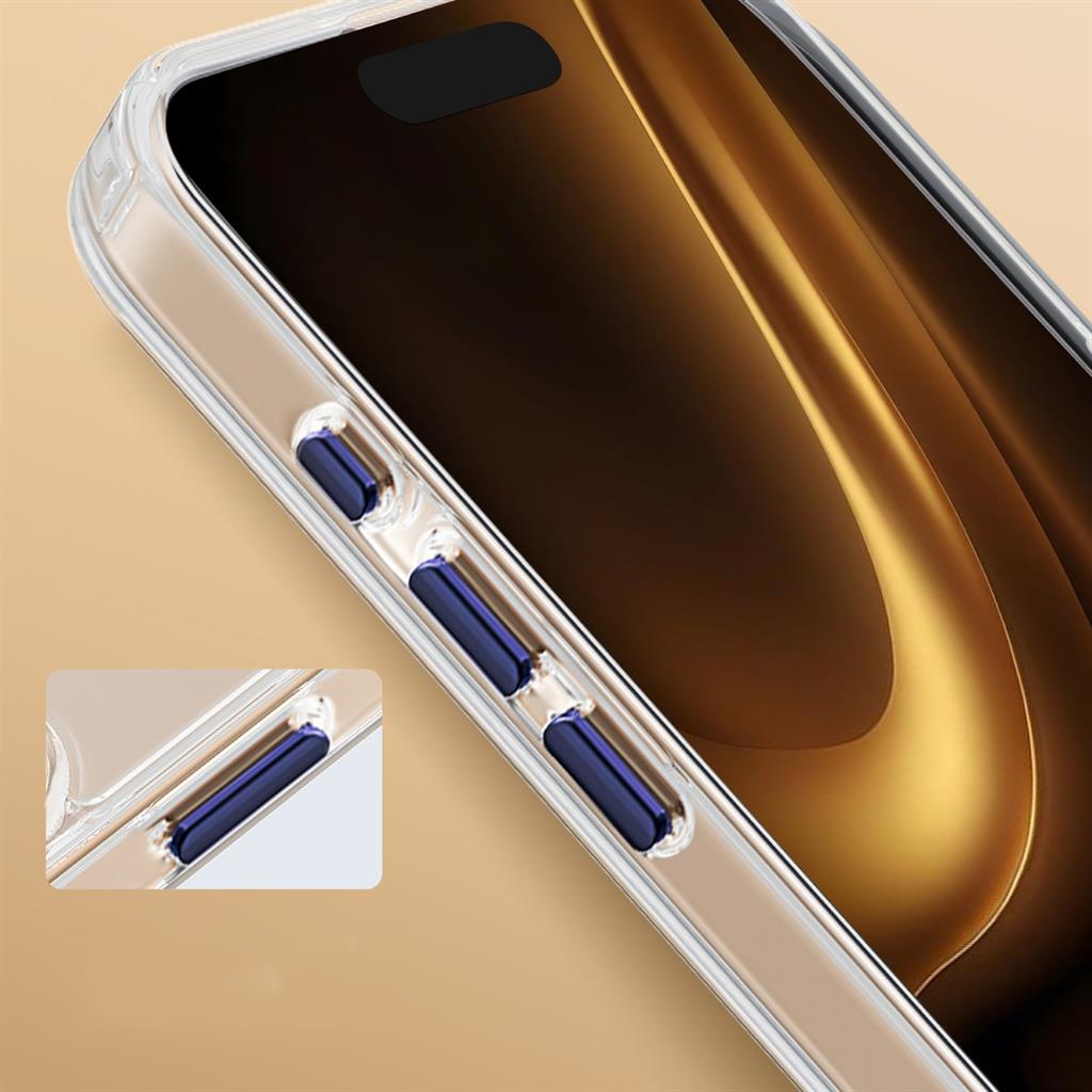 Apple iPhone 16e Clear thin MagSafe hátlap tok (Kék)