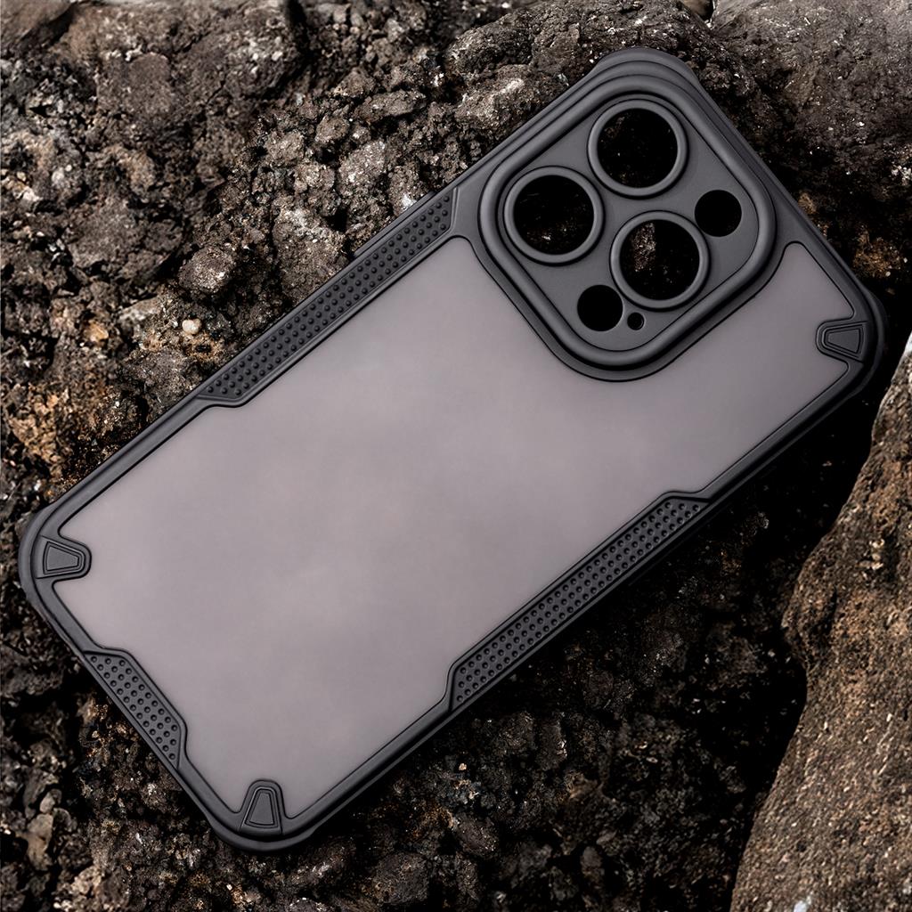 Apple iPhone 16e Defender Matt hátlap tok (Fekete)