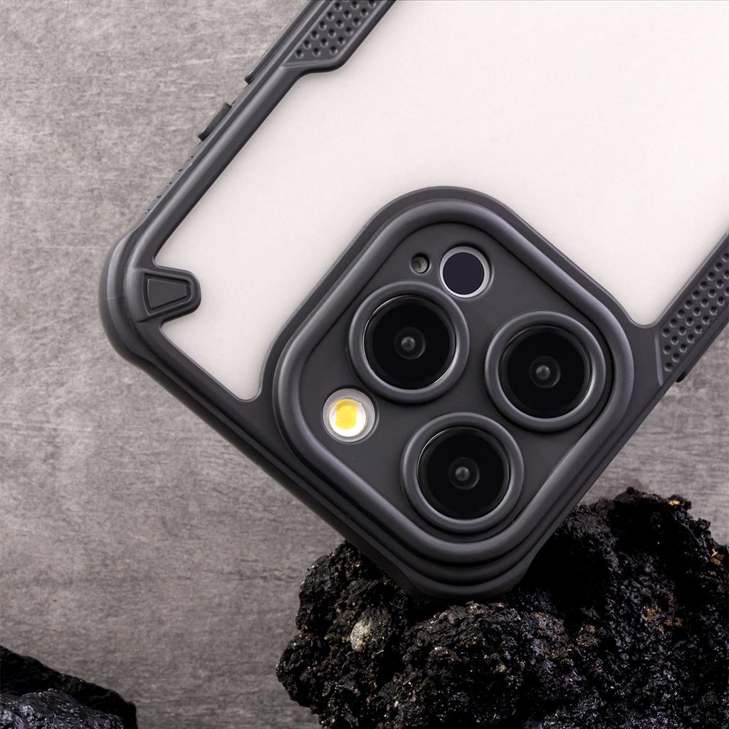 Apple iPhone 16e Defender Matt hátlap tok (Fekete)