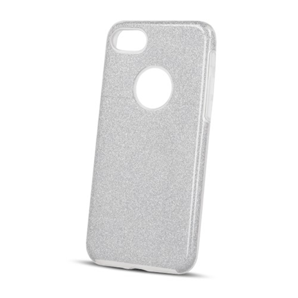 Apple iPhone 16e glitter 3in1 hátlap tok (Ezüst)