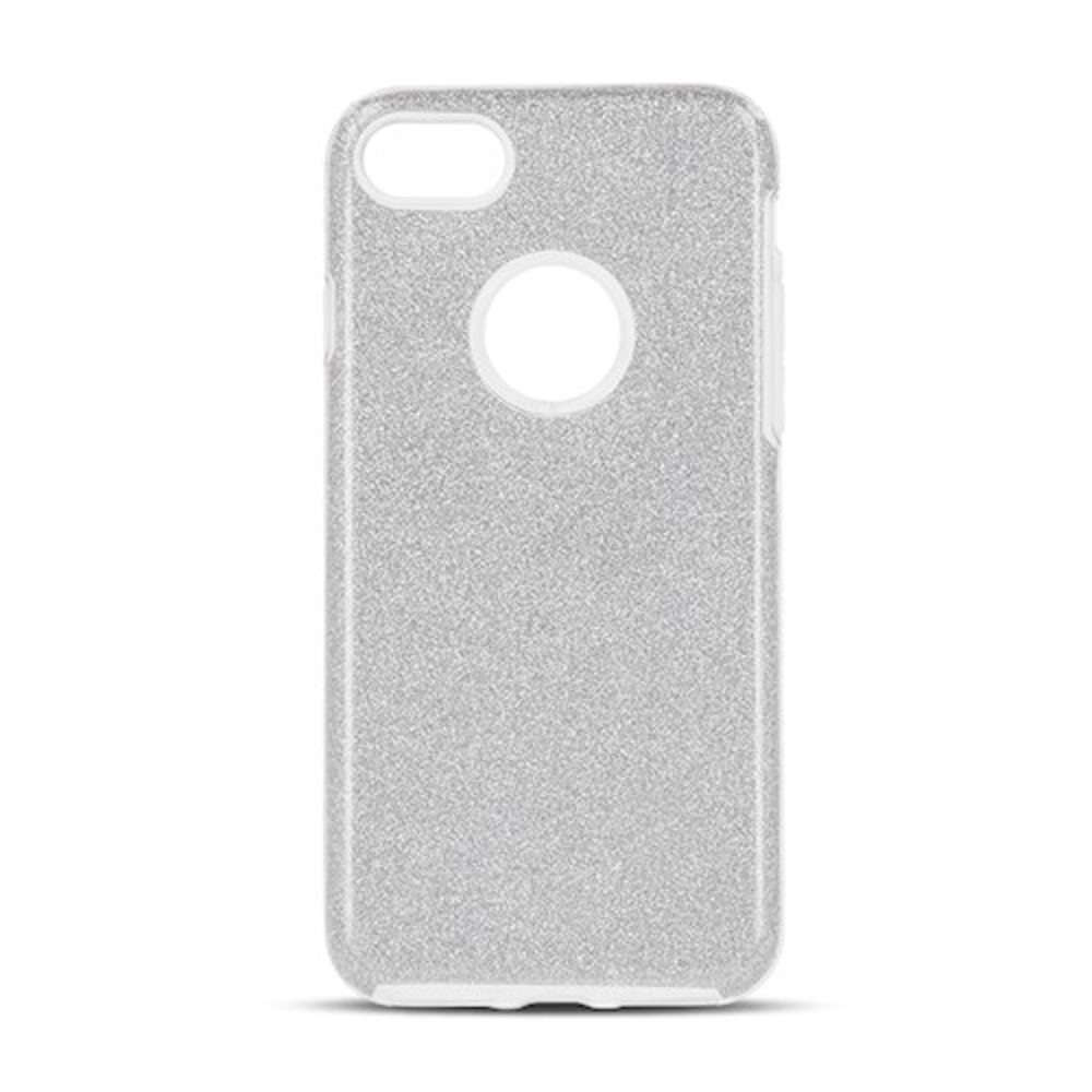 Apple iPhone 16e glitter 3in1 hátlap tok (Ezüst)