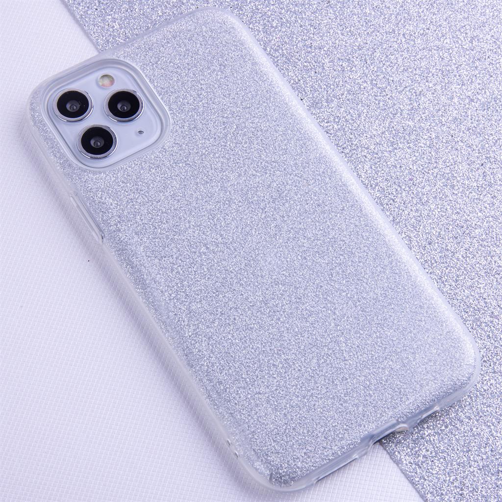 Apple iPhone 16e glitter 3in1 hátlap tok (Ezüst)