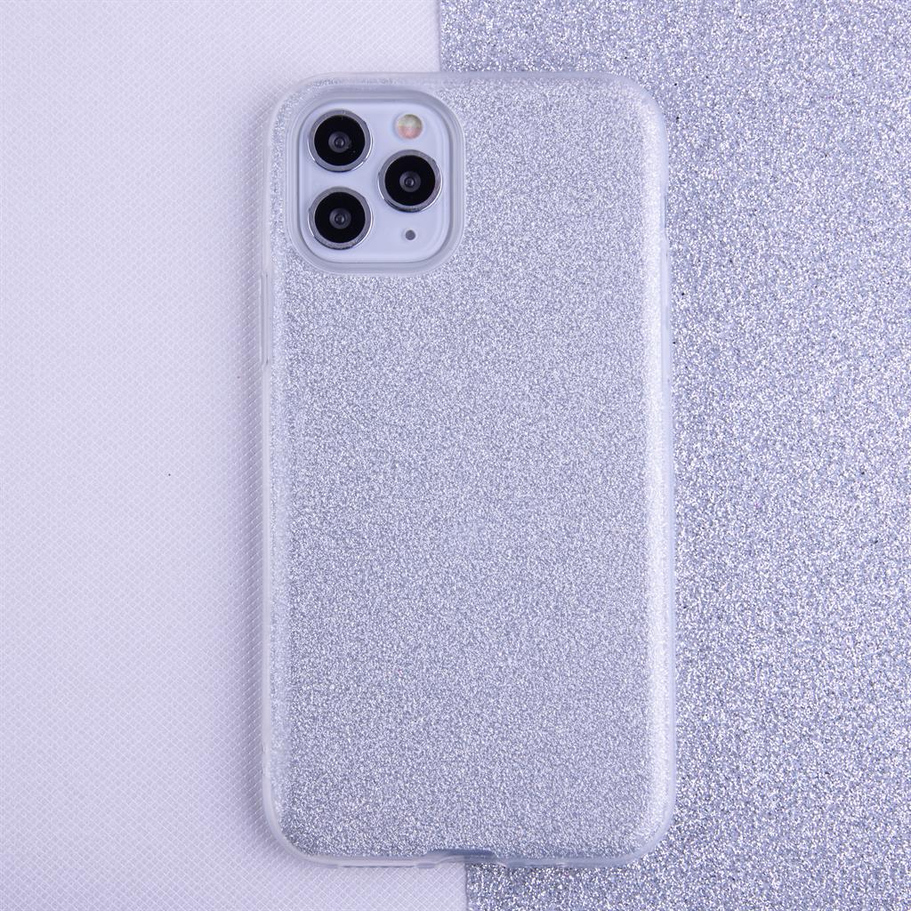 Apple iPhone 16e glitter 3in1 hátlap tok (Ezüst)