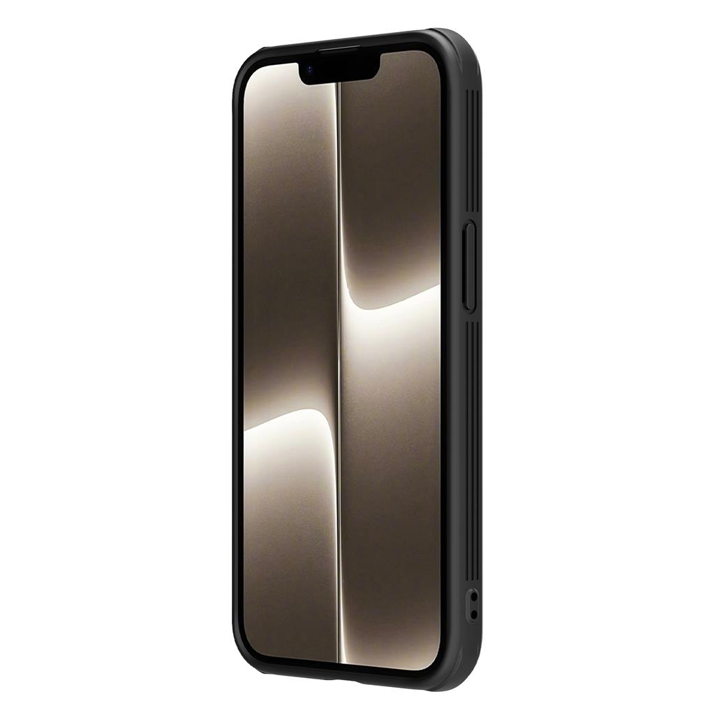 Apple iPhone 16e Nillkin camshield armor hátlap tok (Fekete)