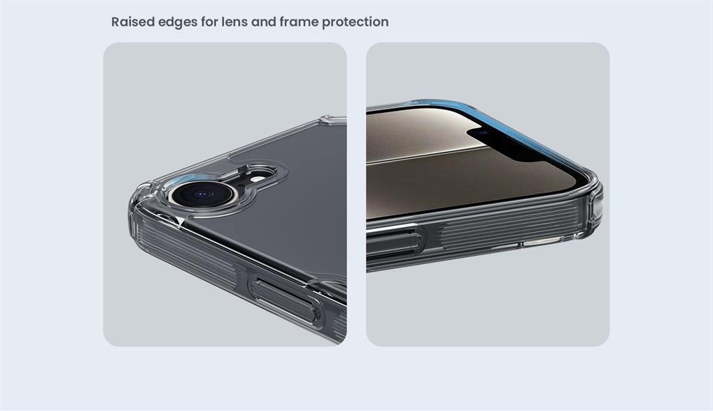 Apple iPhone 16e Nillkin Camshield S magsafe hátlap tok (Fehér)